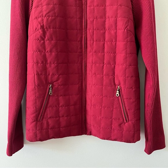 Appleseed’s Maroon Wine Quilted Front Jacket. Size Small. - Picture 3 of 13